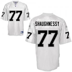 Oakland Raiders 77 Shaughnessy White NFL Jersey