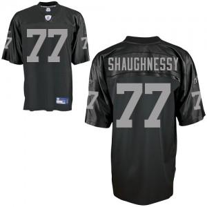 Cheap Oakland Raiders 77 Shaughnessy Black NFL Jersey For Sale
