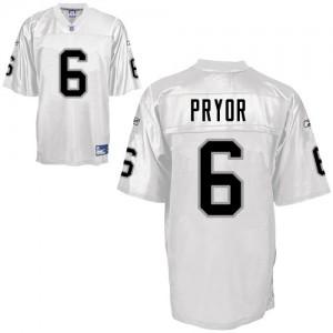 Oakland Raiders 6 Pryor White NFL Jersey