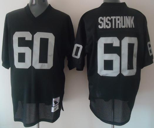 Cheap Okaland Raiders 60 SISTUNK Black NFL Jerseys For Sale