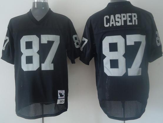 Okaland Raiders 87 Casper Black NFL Jerseys