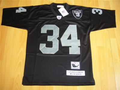 Oakland Raiders 34 Bo.Jackson black M&N jersey