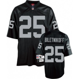 Oakland Raiders 25 Fred Biletnikoff Black Jersey