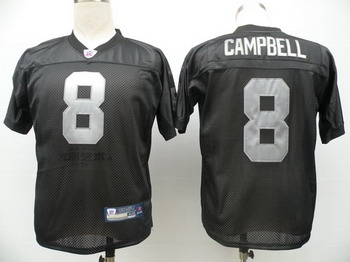 Cheap Oakland Raiders 8 Jason Campbell black Jerseys For Sale