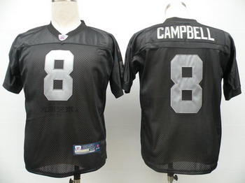 Oakland Raiders 8 Jason Campbell black Jerseys