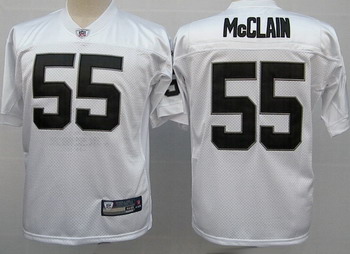 Oakland Raiders 55 Rolando McClain white Jersey