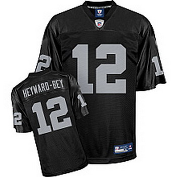 Cheap Oakland Raiders 12 Heyward-Bey black jerseys For Sale