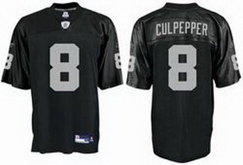 Cheap Oakland Raiders 8 Culpepper Black Jersey For Sale
