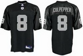Oakland Raiders 8 Culpepper Black Jersey