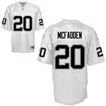 Oakland Raiders 20 Darren McFadden white