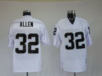 Cheap Oakland Raiders 32 M.Allen white throwback Jersey For Sale