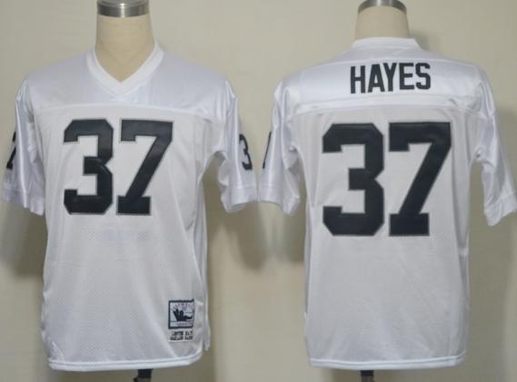Oakland Raiders 37 Lester Hayes White M&N NFL Jerseys