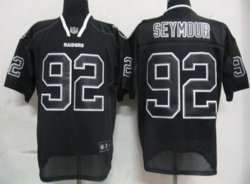 Cheap Oakland Raiders 92 Seymour Lights Out Black Jersey For Sale