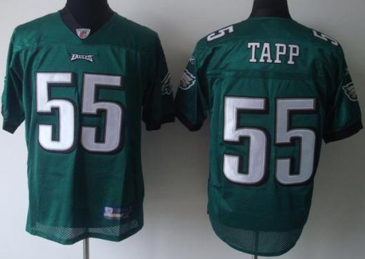 Philadelphia Eagles #55 Darryl Tapp Green NFL Jersey