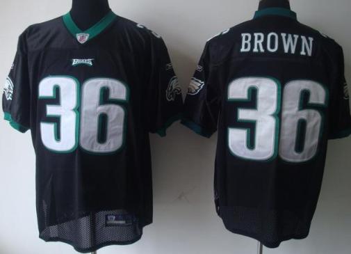 Cheap Philadelphia Eagles #36 Ronnie Brown Black NFL Jerseys For Sale