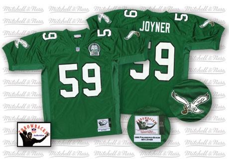 Cheap Philadelphia Eagles 59 Joyner Green Throwback Jersey For Sale