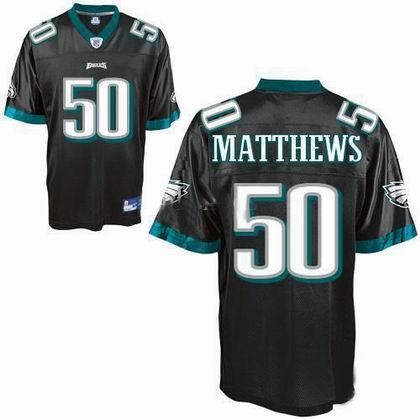 Philadelphia Eagles 50 Casey Matthews Black NFL Jerseys