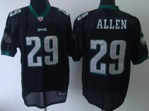 Philadelphia Eagles 29 Nathaniel Allen Black NFL Jerseys