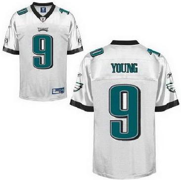 Philadelphia Eagles 9 Vince Young White NFL Jerseys