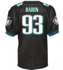 Philadelphia Eagles 93 Jason Babin Black NFL Jerseys