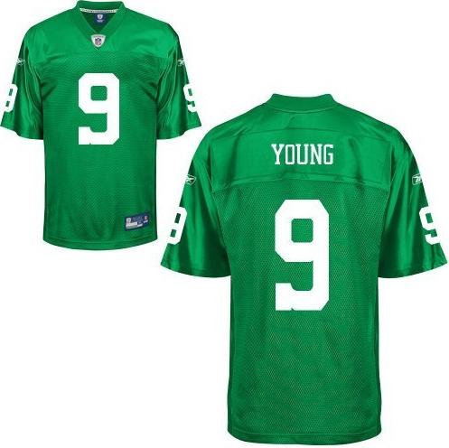 Cheap Philadelphia Eagles 9 Vince Young Light Green Jerseys For Sale