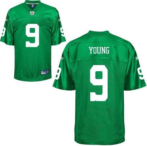 Philadelphia Eagles 9 Vince Young Light Green Jerseys