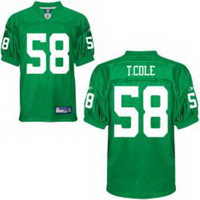 Cheap Philadelphia Eagles 58 T.cole Light Green Jerseys For Sale