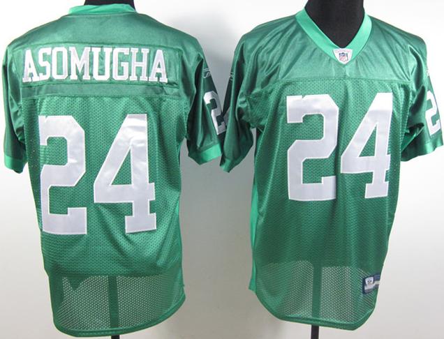 Philadelphia Eagles 24 Nnamdi Asomugha Light Green NFL Jersey