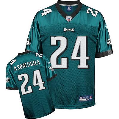 Philadelphia Eagles 24 Nnamdi Asomugha Green NFL Jersey