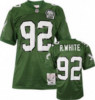 Reggie White Mitchell & Ness 1992 Philadelphia Eagles Green Jersey