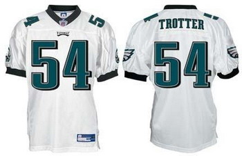 Cheap Philadelphia Eagles 54 Trotter whtie jerseys For Sale