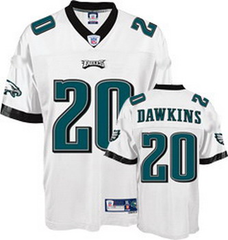Philadelphia Eagles 20 Brian Dawkins White Jerseys