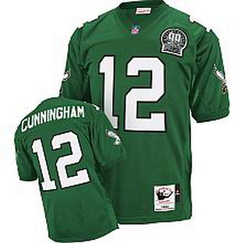 Philadelphia Eagles 1992 #12 Randall Cunningham green Jersey