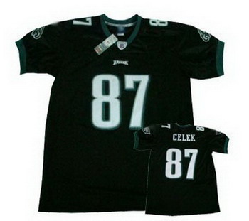Philadelphia Eagles Brent Celek 87 Black Jersey