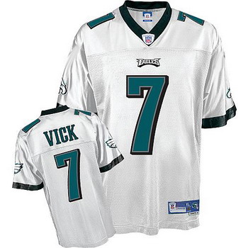 jerseys Philadelphia Eagles 7 Michael Vick White Authentic Jerseys
