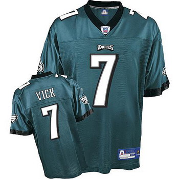 jerseys Philadelphia Eagles 7 Michael Vick Green Authentic Jerseys