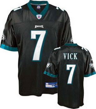 Philadelphia Eagles 7 Michael Vick Black Jersey