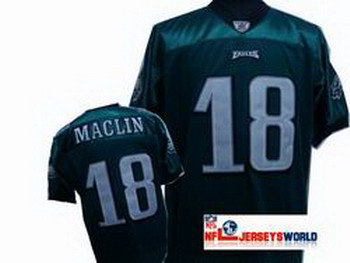 Philadelphia Eagles 18 Jeremy Maclin Authentic Jersey Green