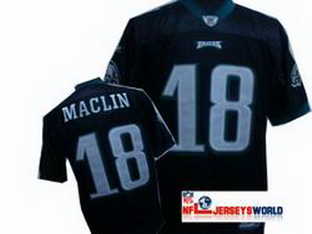 Cheap Philadelphia Eagles 18 Jeremy Maclin Authentic Jersey Black For Sale
