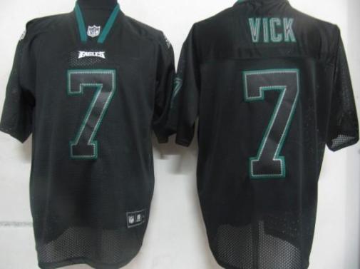 Cheap Philadelphia Eagles 7 Vick Black Field Shadow Premier Jerseys For Sale