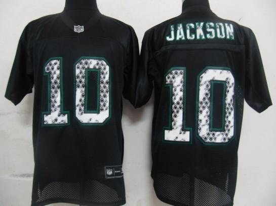 Cheap Philadelphia Eagles 10 DeSean Jackson Black United Sideline Jerseys For Sale
