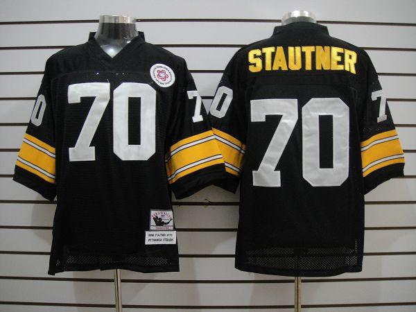Cheap Pittsburgh Steelers #70 Stautner Black Throwback NFL Jerseys For Sale