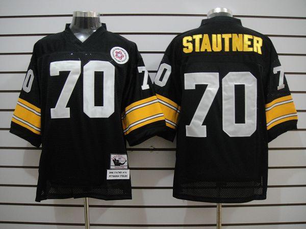 Pittsburgh Steelers #70 Stautner Black Throwback NFL Jerseys Pittsburgh Steelers #70 Stautner Black Throwback NFL Jerseys
