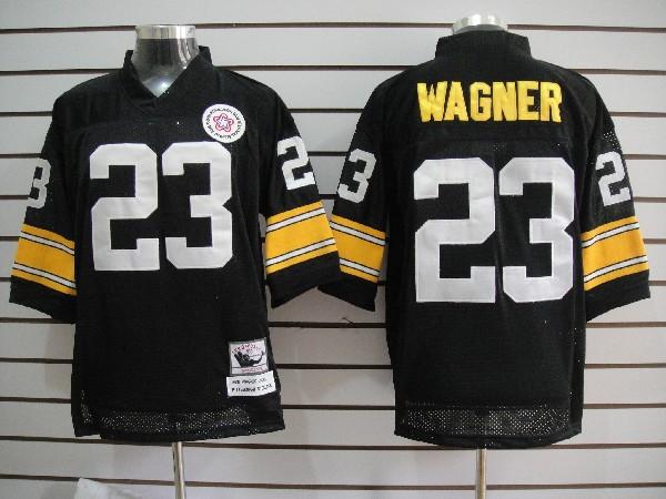Pittsburgh Steelers #23 Wagner Black Throwback NFL Jerseys