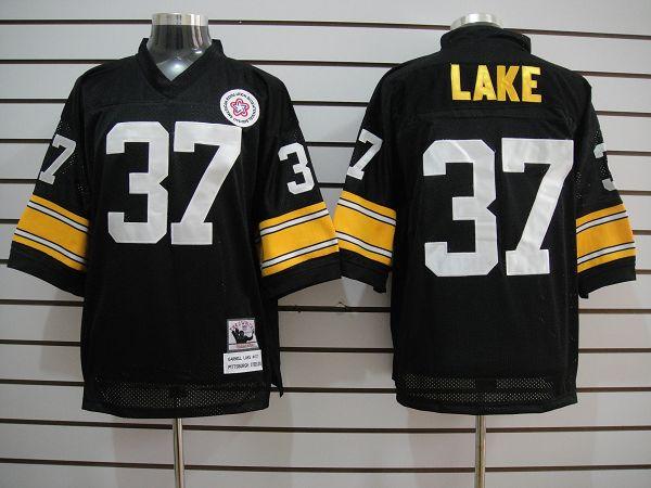 Pittsburgh Steelers #37 Lake Black Throwback NFL Jerseys