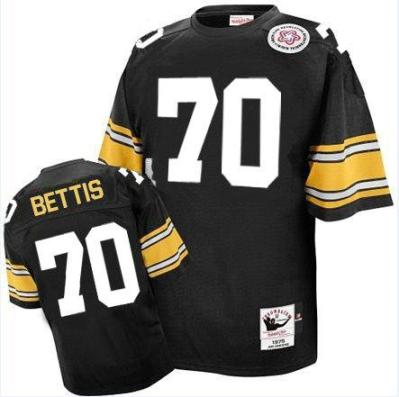 Pittsburgh Steelers #70 Ernie Stautner Black M&N Throwback NFL Jerseys