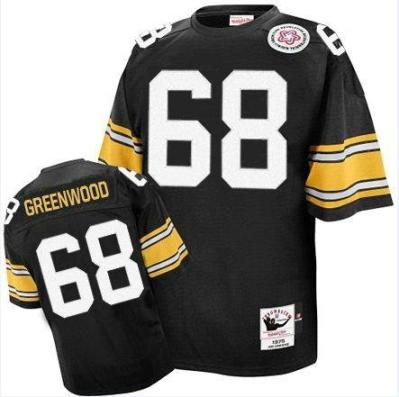 Cheap Pittsburgh Steelers #68 L.C. Greenwood Black M&N Throwback NFL Jerseys For Sale