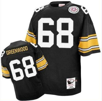 Pittsburgh Steelers #68 L.C. Greenwood Black M&N Throwback NFL Jerseys Pittsburgh Steelers #68 L.C. Greenwood Black M&N Throwback NFL Jerseys