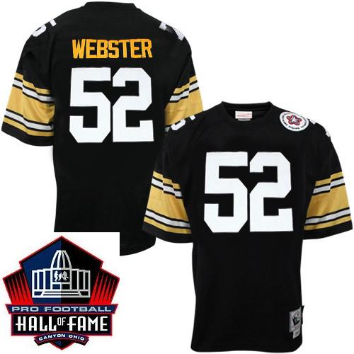 Cheap Pittsburgh Steelers 52 Mike Webster Black Hall Of Fame Class Jersey For Sale