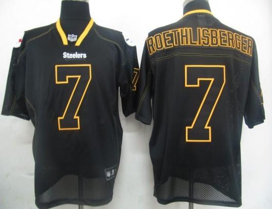 Cheap Pittsburgh Steelers 7 Ben Roethlisberger Black Field Shadow Premier Jerseys For Sale